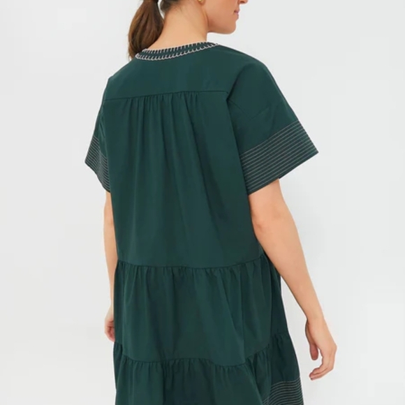 POMANDER PLACE Mini Oversized Evergreen Kinsley‎ Dress Size L - Picture 4 of 9